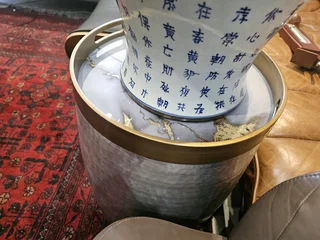 Cielo Drum Side Table with Storage