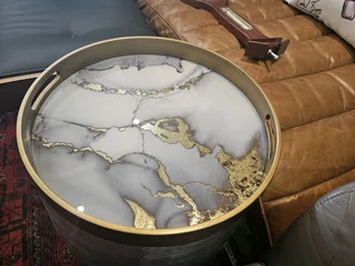 Cielo Drum Side Table with Storage