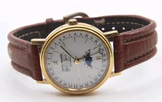 Rare Vintage Revue Thommen Moonphase Date Calendar Automatic Watch