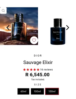 Dior Sauvage Elixir - 150ml