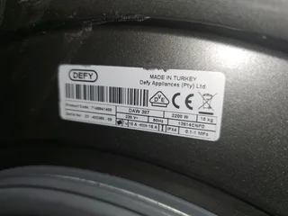 Defy 10kg SteamCure Front Load Washer – Manhattan Grey (Model DAW387)