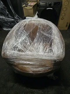 For Sale: Prague Leather Armchair – Vintage TanPre-owned and in excellent condition. Features modifi