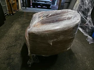 For Sale: Prague Leather Armchair – Vintage TanPre-owned and in excellent condition. Features modifi