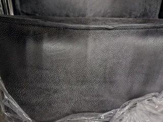 Jagger 2-Seater Leather Couch – Lead Finish