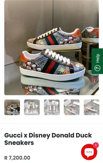 Gucci Ace Low-cut Disney Donald Duck Sneakers