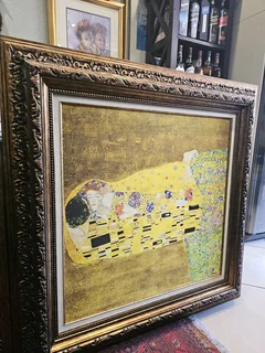 Framed Print of Gustav Klimt’s The Kiss