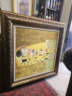 Framed Print of Gustav Klimt’s The Kiss