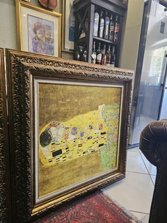 Framed Print of Gustav Klimt’s The Kiss