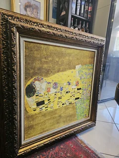 Framed Print of Gustav Klimt’s The Kiss
