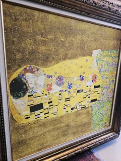 Framed Print of Gustav Klimt’s The Kiss