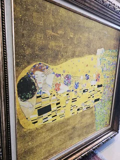 Framed Print of Gustav Klimt’s The Kiss