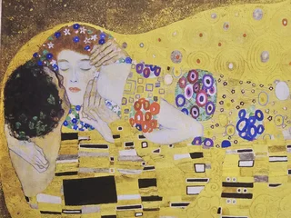 Framed Print of Gustav Klimt’s The Kiss