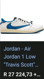 Jordan 1 Retro Low OG SP Fragment x Travis Scott Sail Military Blue