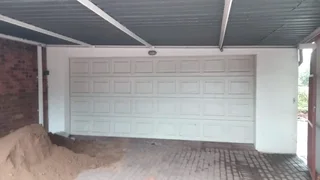 Double automated garage with motor