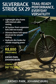 Silverback Stride SX 29" -Bicycle in excellent condition