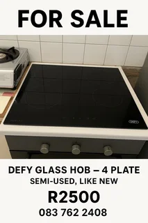 Defy glass hob ele