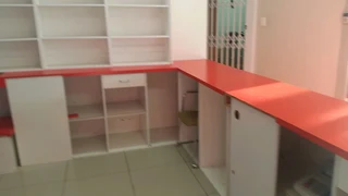 L- shape counter and shelf fittings