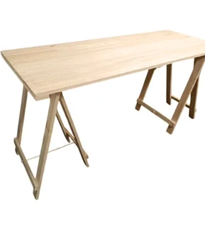 Pine trestle table- foldable