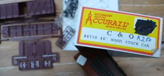 HO scale model railroad wagon kits