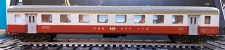 LIMA HO Rolling stock - lot of 3 passenger coaches (2 Italian, 1 Swiss)