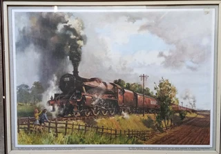 Framed railway art