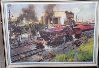 Framed railway art