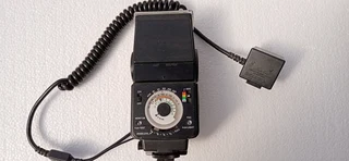 Minolta 35mm film camera with macro equipment