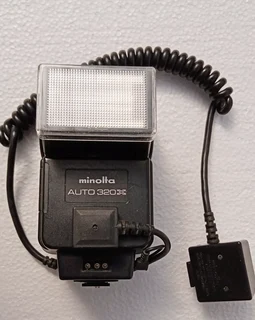 Minolta 35mm film camera with macro equipment