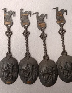 Pewter display spoons