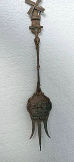 Silver plated cake fork set