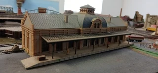 N-scale Vollmer #7506 Altstadt Station (already built)