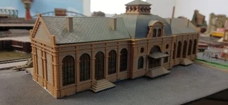 N-scale Vollmer #7506 Altstadt Station (already built)