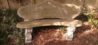 Garden bench 3-seater concrete