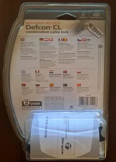 Notebook security combination cable lock