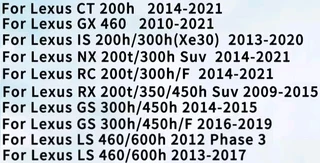 Lexus TPMS tyre pressure monitor sensors.