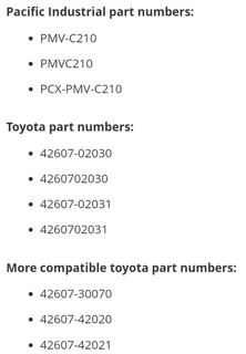 Toyota Hilux TPMS tyre pressure monitor sensors and valve stems