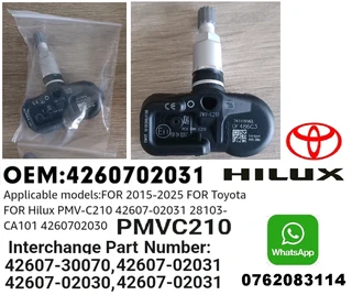 Hilux tyre pressure monitor sensors