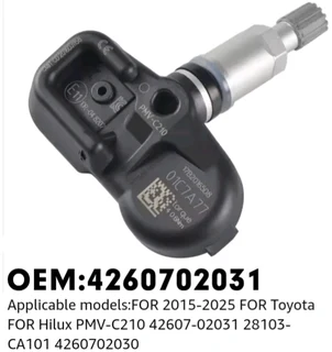 Hilux tyre pressure monitor sensors