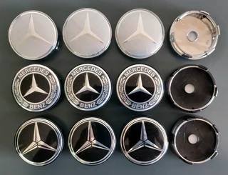 Mercedes 60mm &amp; 75mm Wheel Rim centre caps