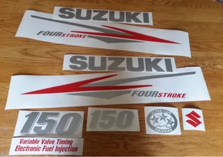 Suzuki DF Four stroke outboard motor stickers decals kits