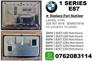 BMW E87 1 Series Headlight Xenon ballast control module