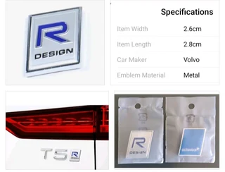 Volvo front grille badge label sticker