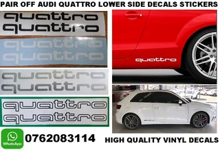 Audi Quattro decals stickers badges