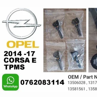 Opel Corsa E TPMS tyre pressure monitor sensors and valve stems