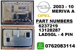 Opel Meriva A Headlight ballast module