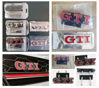 VW GTI front grille badge emblems