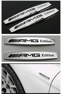 AMG Edition chrome metal fender badges emblems