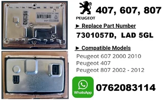 Peugeot Headlight Xenon ballast module