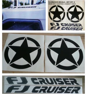 FJ Cruiser stickers decals vinyl cut graphics