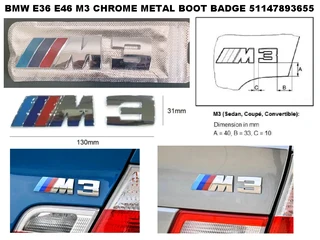 BMW M3 / M3 Competition Badges emblems